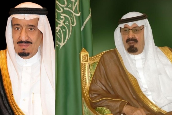 الملك وولي العهد يهنئان الشيخ تميم بتوليه مقاليد الحكم فى قطر