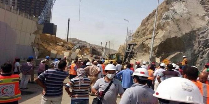 “مدني مكة”: 7 فرق إنقاذ و”سيارة تدخل” باشرت حادث انهيار حي الجبل