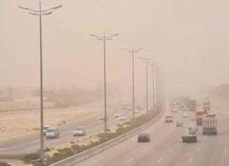 الطقس: رياح مثيرة للأتربة والغبار على شرق ووسط المملكة