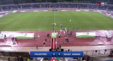 المنتخب السعودي يتعادل مع نظيره الفلسطيني بدون أهداف في الجولة السادسة من المجموعة الأولى للتصفيات المزدوجة المؤهلة إلى كأس العالم 2018 م وكأس آسيا 2019م. رياضة