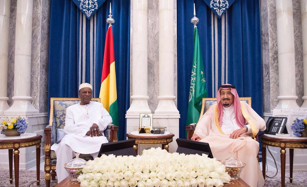 قصر الصفا يحتضن قمة الملك سلمان ورئيس غينيا