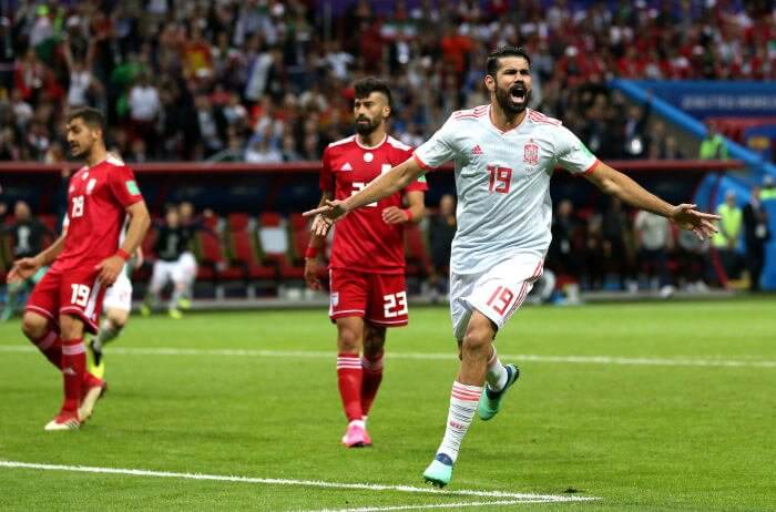 مباراة إيران ضد إسبانيا .. المصارع كوستا يُرعب الدون رونالدو