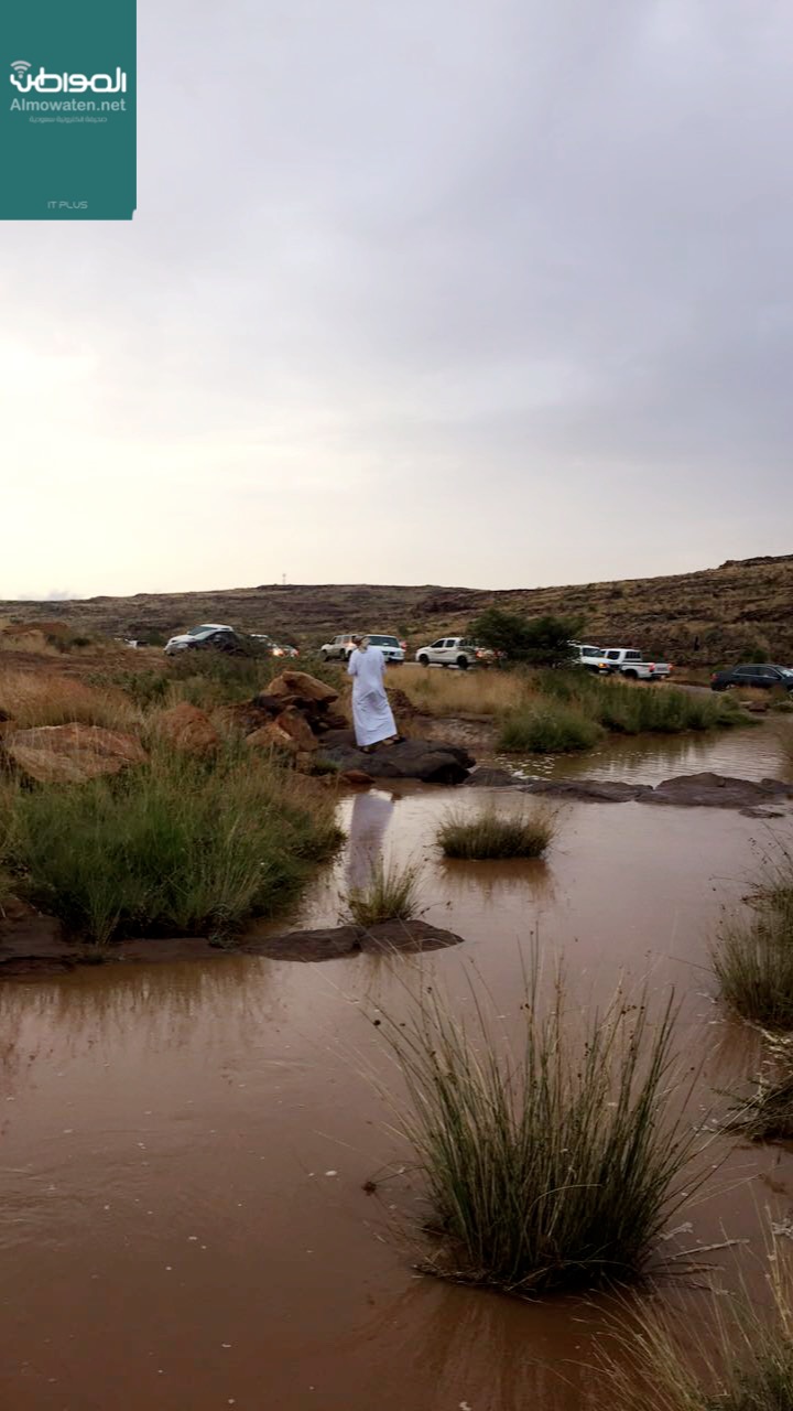 بالصور.. أمطار أحد رفيدة تجذب الأهالي لمنتزه الحبلة