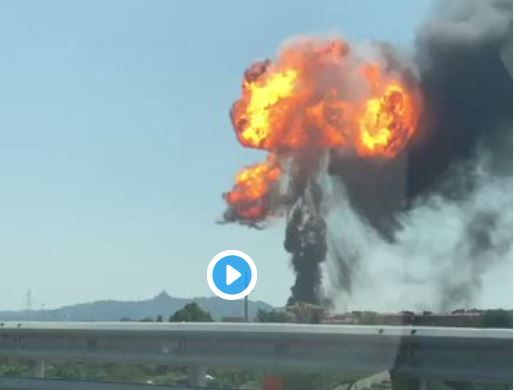بالفيديو والصور.. انفجار يهز مطار بولونيا في إيطاليا