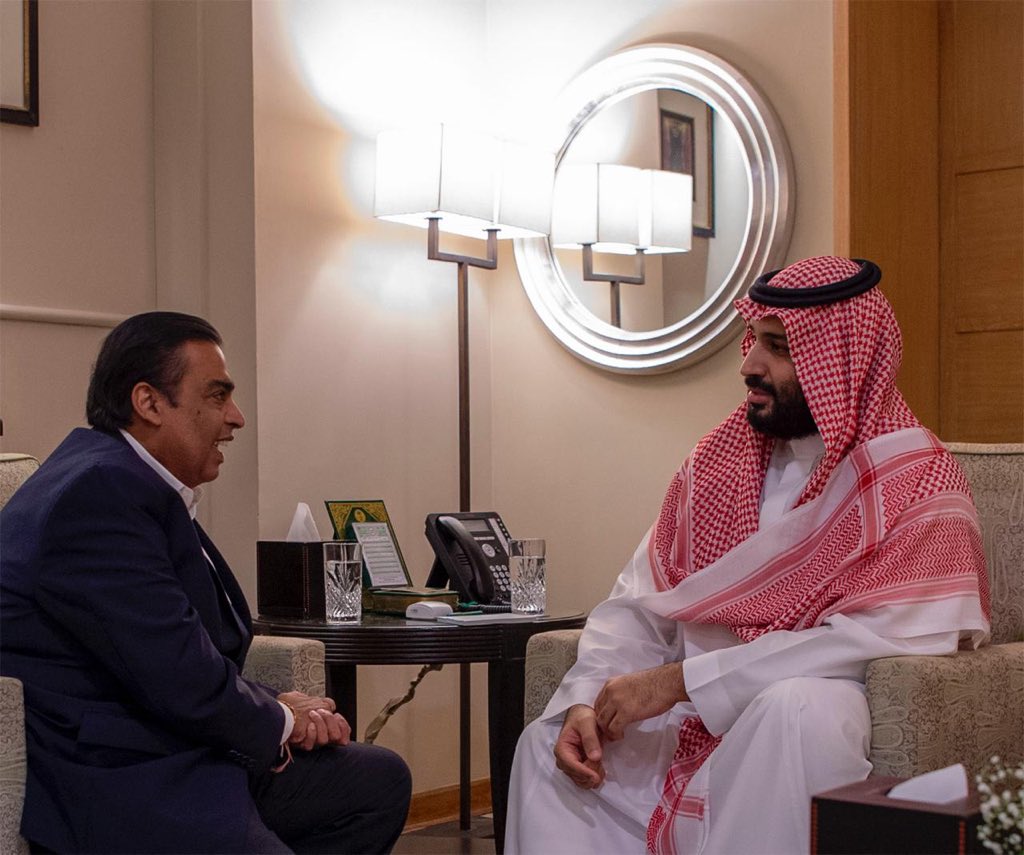الأمير محمد بن سلمان يستعرض الفرص الاستثمارية الواعدة مع رئيس ريلاينس