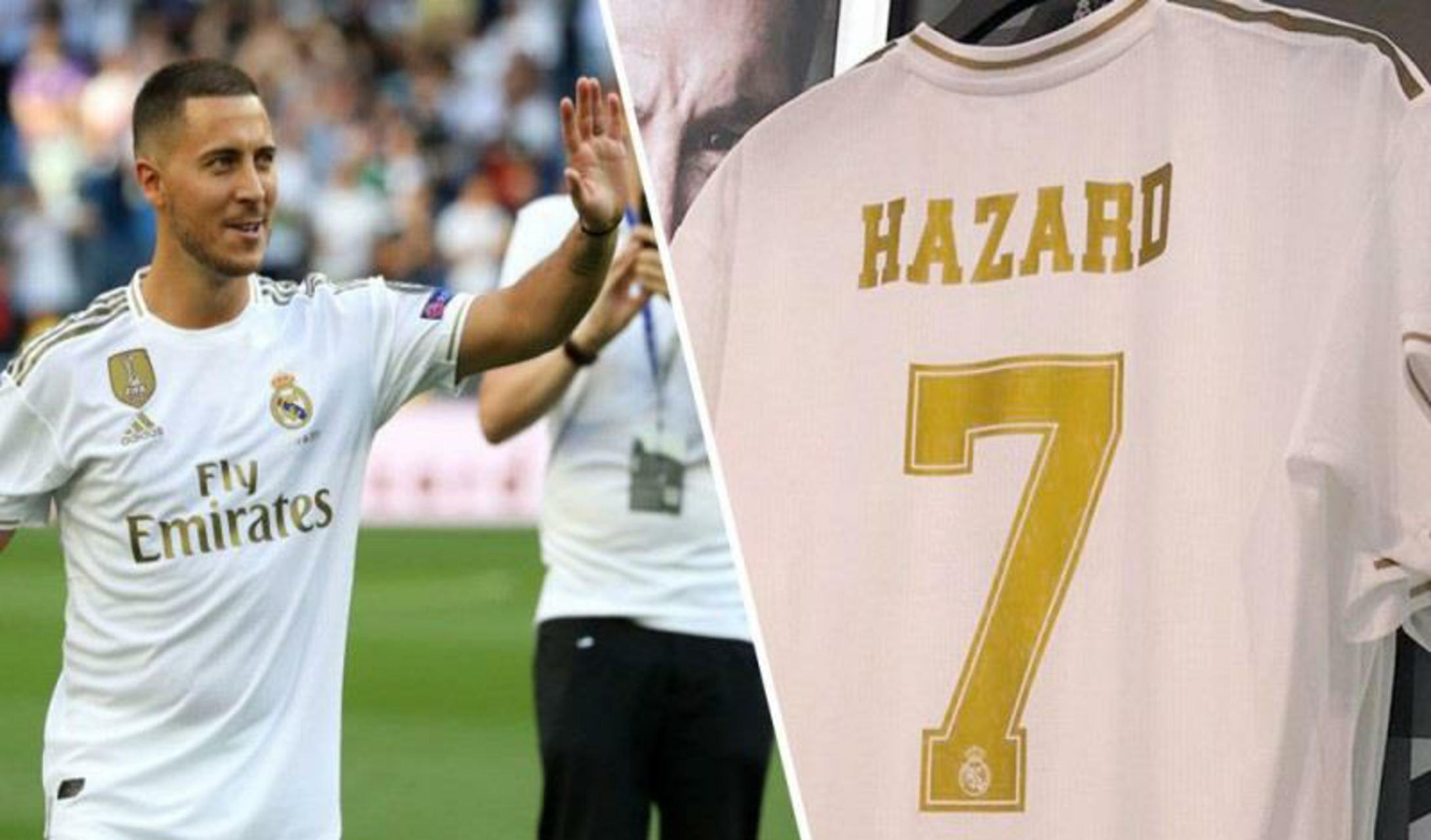 ريال مدريد يكشف رقم قميص هازارد الجديد