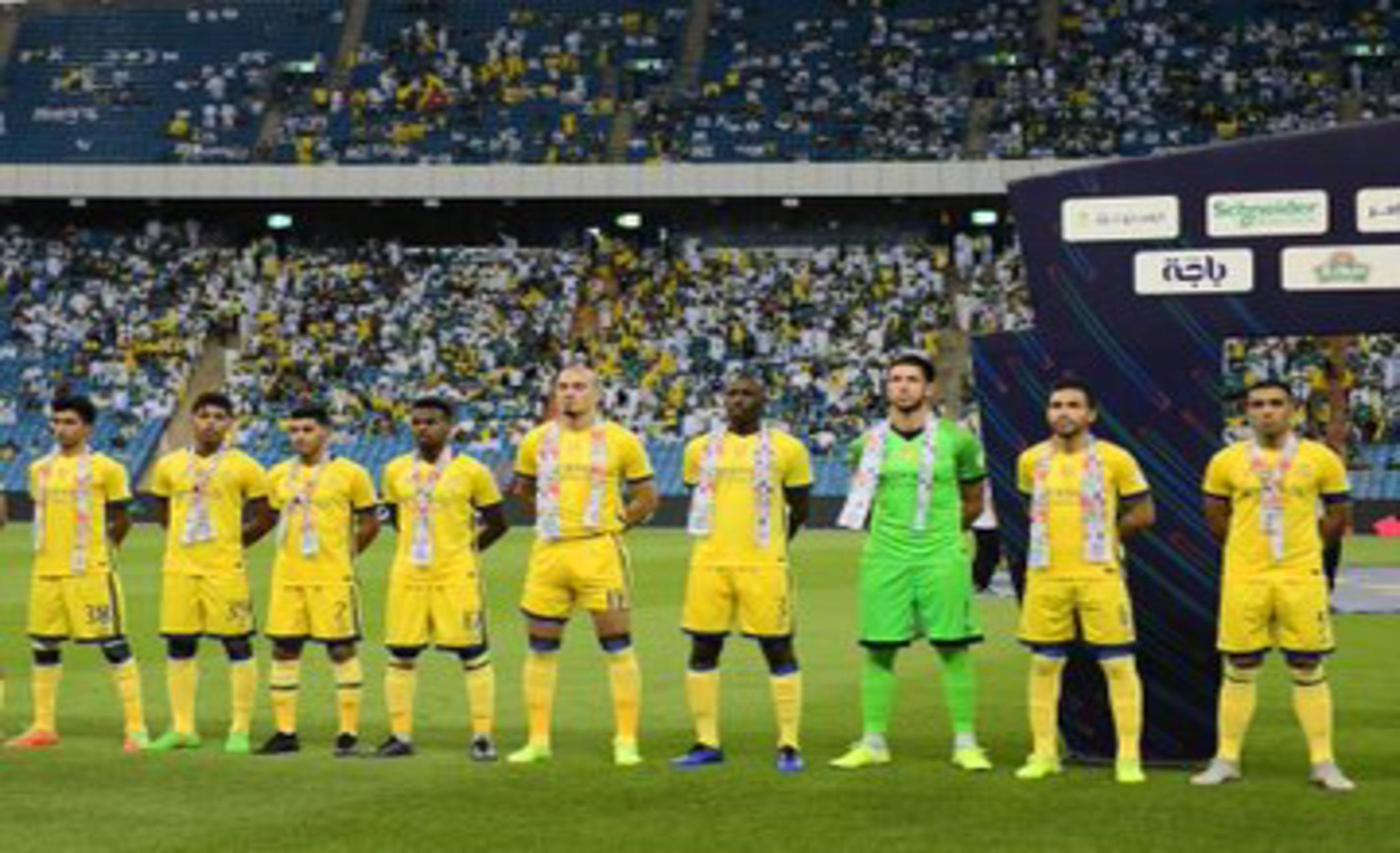 الشوط الأول .. #النصر متأخر بهدف أمام الحزم بـ دوري محمد بن سلمان