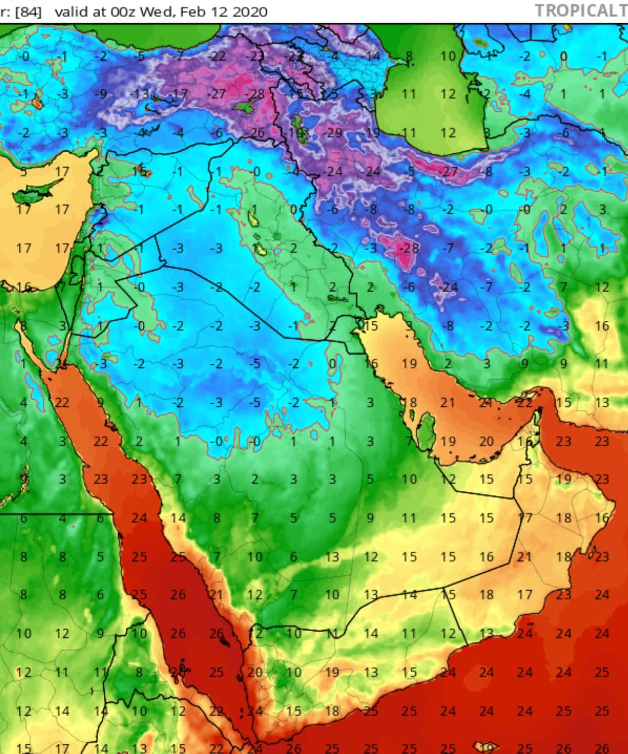 موجة شديدة البرودة .. 6 درجات تحت الصفر بعدة مناطق