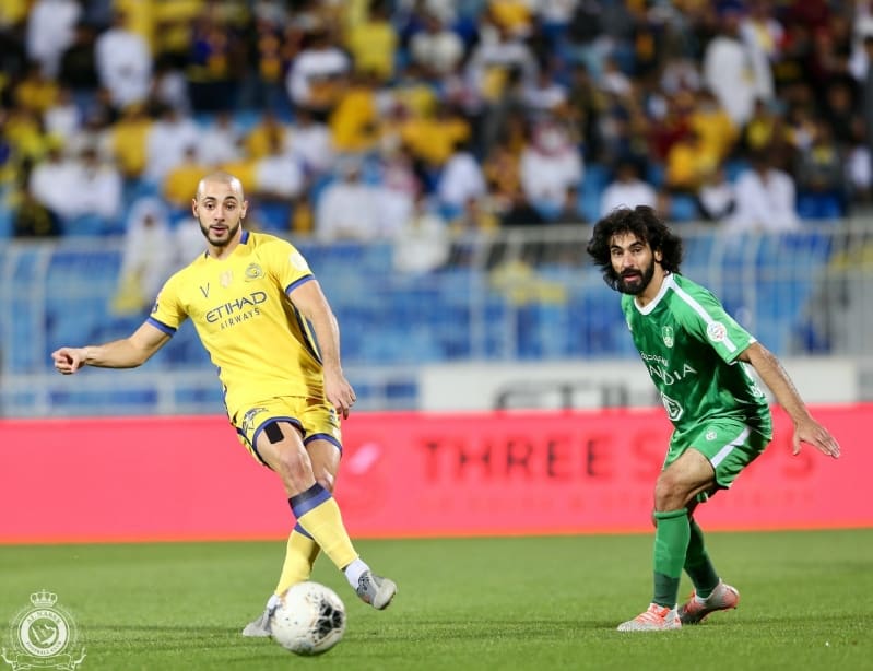 أمرابط في مباراة النصر ضد الاهلي