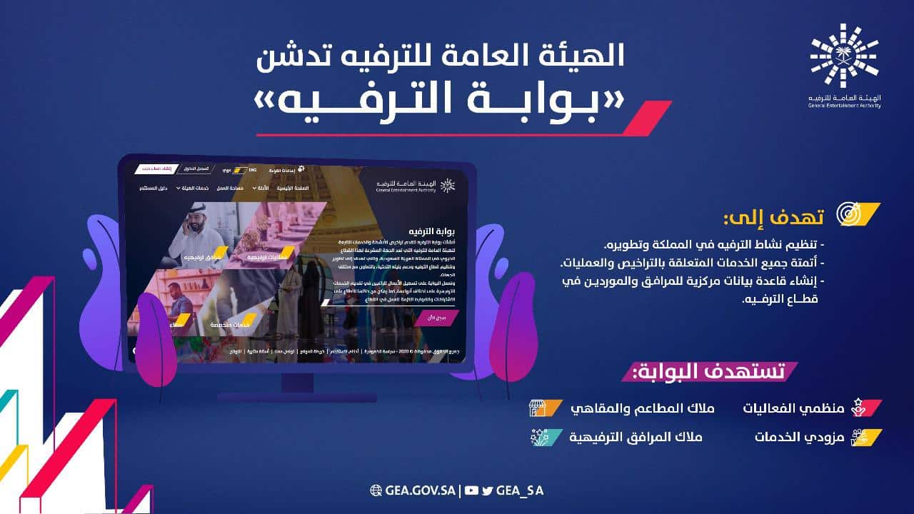 الترفيه تدشن بوابتها الجديدة لنهضة وتطوير القطاع في المملكة