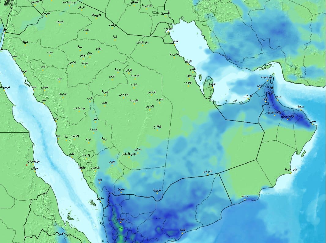 الحصيني يتوقع هطول أمطار على 5 مناطق