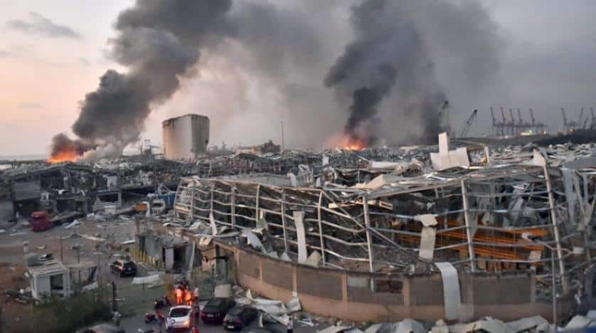 قلق من المخلفات السامة لتفجير بيروت
