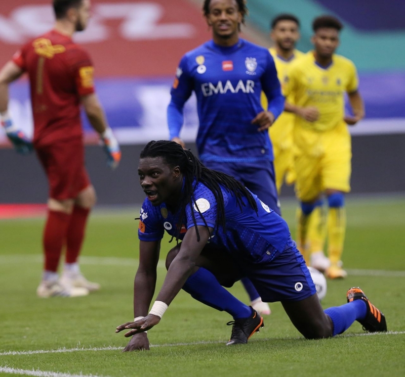 غوميز في مباراة الهلال والنصر