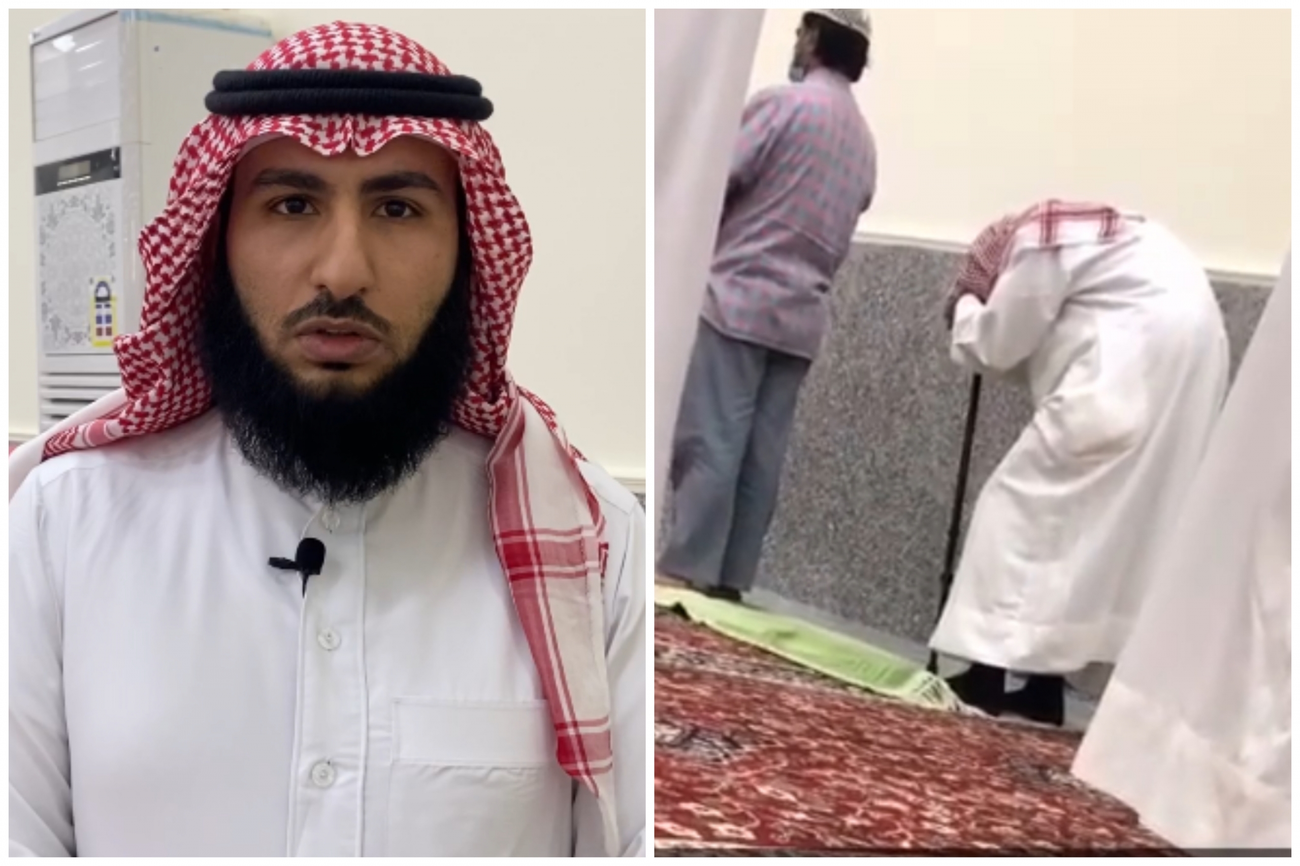 الظفيري يكشف قصة مقطع والده بالعكاز في جامع الراجحي