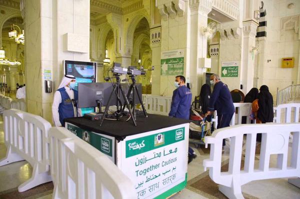 70 كاميرا حرارية لرصد درجات حرارة المعتمرين وزوار المسجد الحرام
