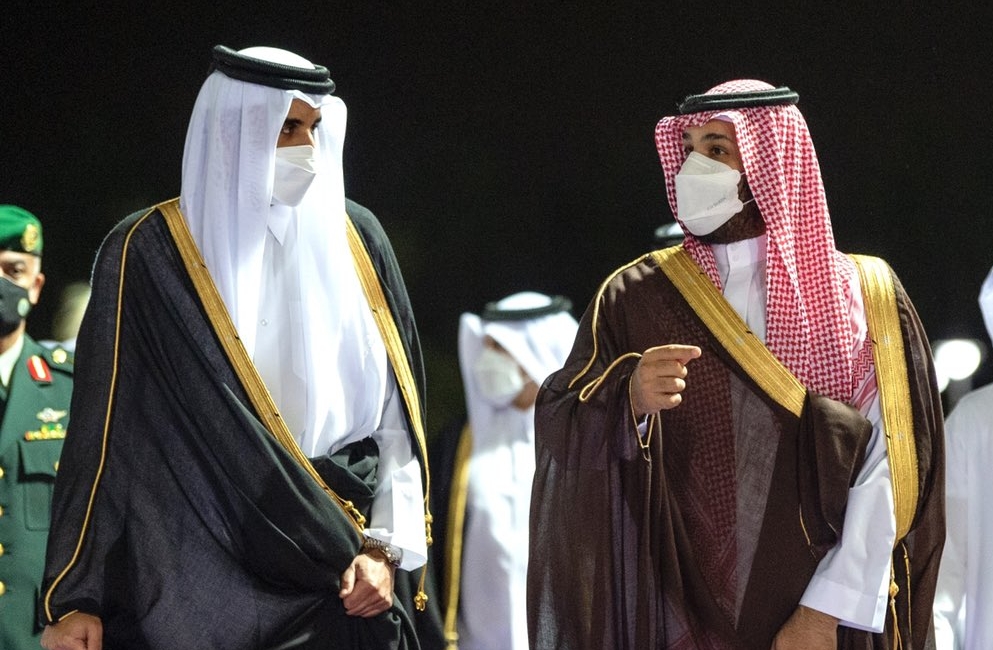 محمد بن سلمان يستقبل أمير قطر