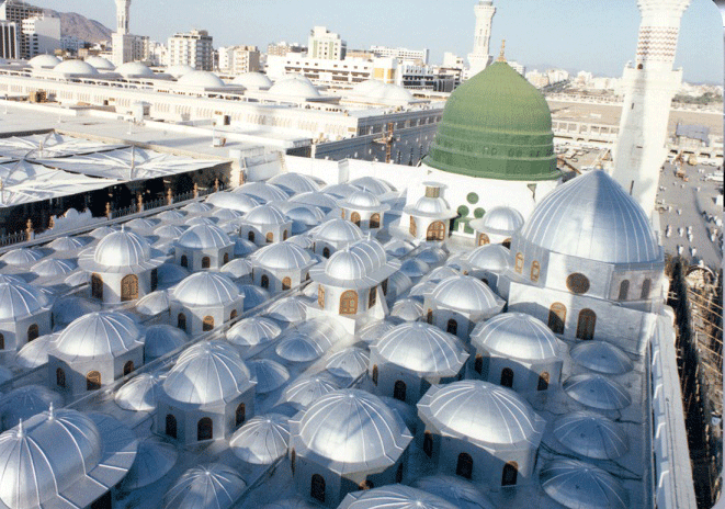 ‬27 قبة متحركة في المسجد النبوي تفتح وتغلق آليًا