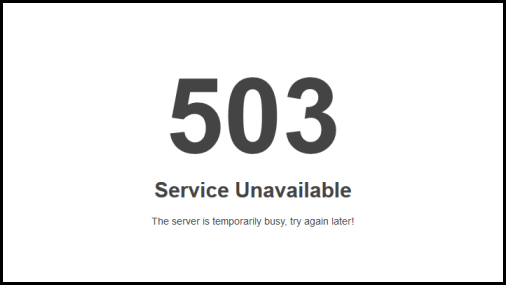 Error 503 تفاصيل 30 دقيقة أثارت مخاوف العالم 