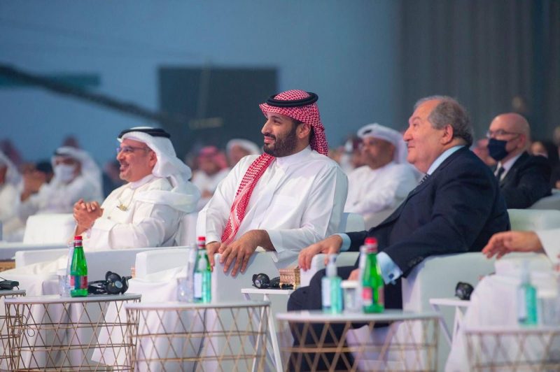 لقطات من حضور محمد بن سلمان منتدى مستقبل الاستثمار 