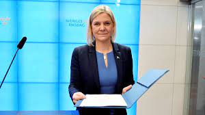 أول رئيسة وزراء للسويد تقدم استقالتها بعد ساعات من تعيينها