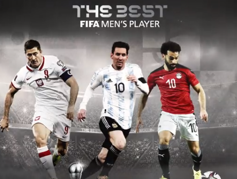 صلاح ينافس ميسي وليفاندوفسكي على The Best