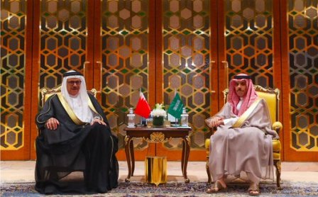 وزير الخارجية يبحث مستجدات الأحداث الإقليمية والدولية مع نظيره البحريني