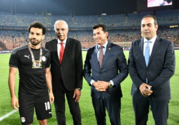 محمد صلاح مع منتخب مصر