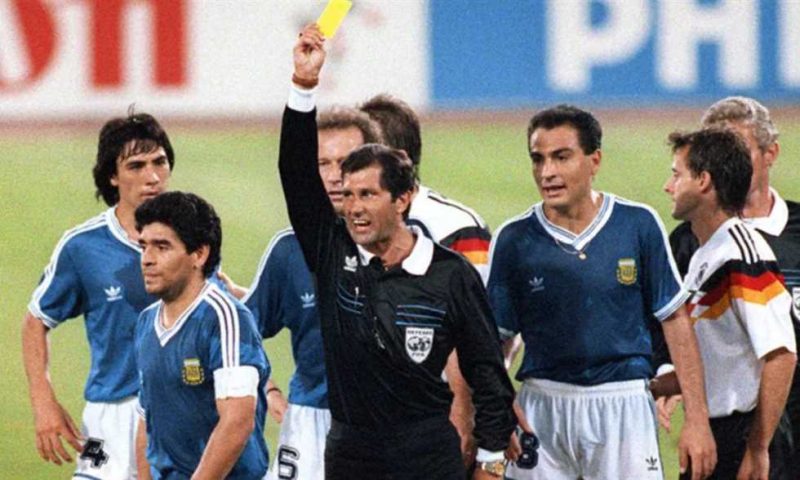 نهائي كأس العالم 1990 - ألمانيا والأرجنتين - مارادونا