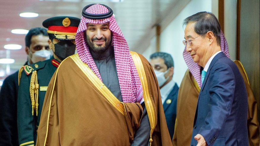 مراسم استقبال رسمية لمحمد بن سلمان في كوريا الجنوبية