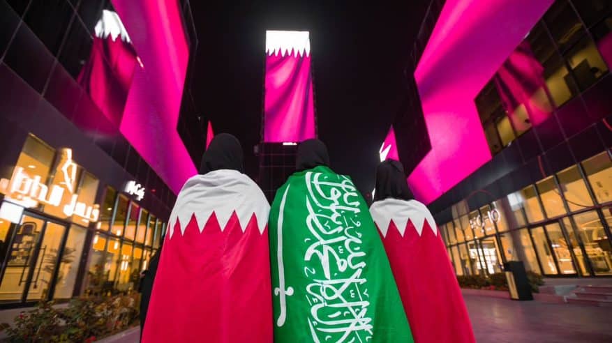 بوليفارد رياض سيتي تتزين بالأعلام القطرية احتفاء بيومها الوطني