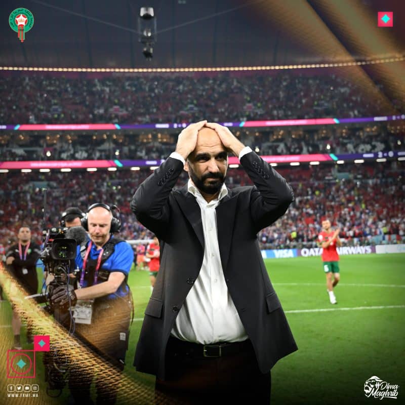 وليد الركراكي مدرب منتخب المغرب