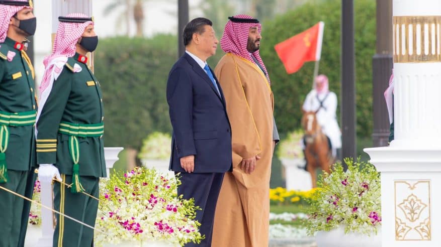 مراسم استقبال رسمية للرئيس الصيني في قصر اليمامة