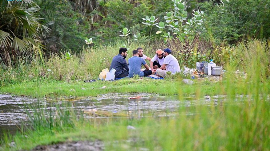 مطل ومتنزه الفطيحة بجازان يجذب الزوار والسائحين