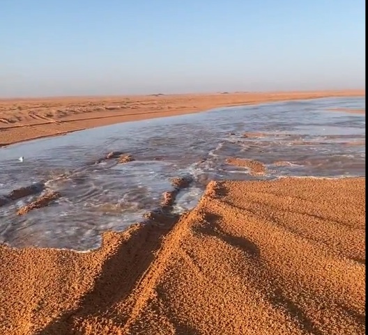 مشاهد لجريان شعيب الحثاقي بين الأرطاوية والمجمعة