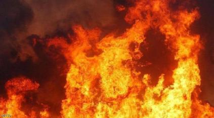 حريق في مصفاة ميناء الأحمدي بالكويت
