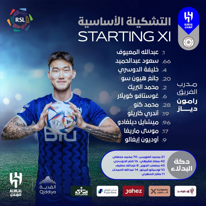 تشكيل الهلال لمواجهة الشباب