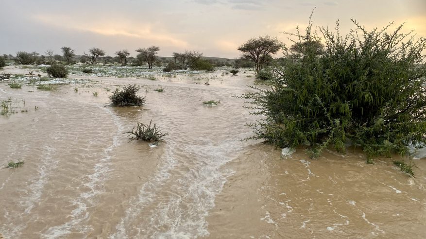 غيوم وأمطار رعدية تؤدي لجريان السيول على 8 مناطق