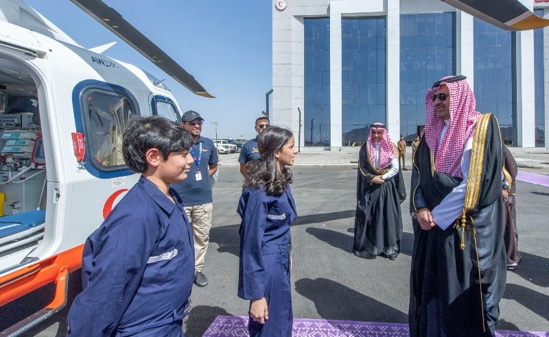 تدشين مشروع الإسعاف الجوي للهلال الأحمر بالمدينة المنورة