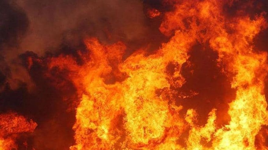 حريق في محطة وقود بسبب تهور قائد مركبة