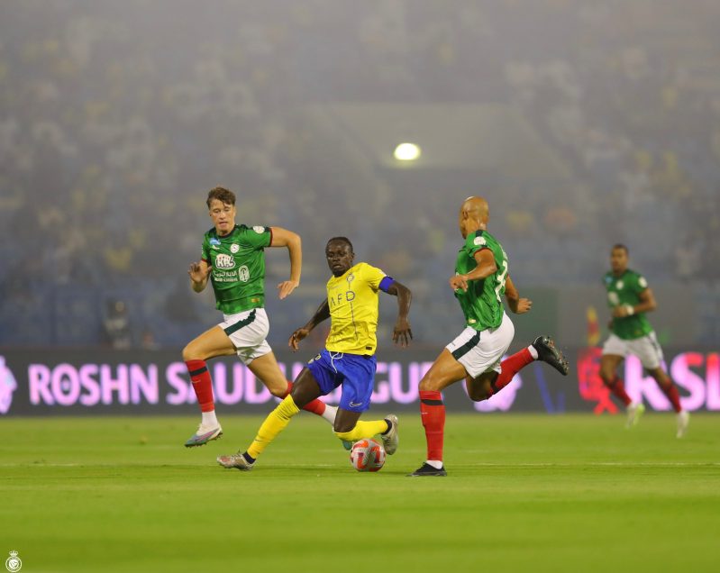 ساديو ماني في مباراة النصر والاتفاق