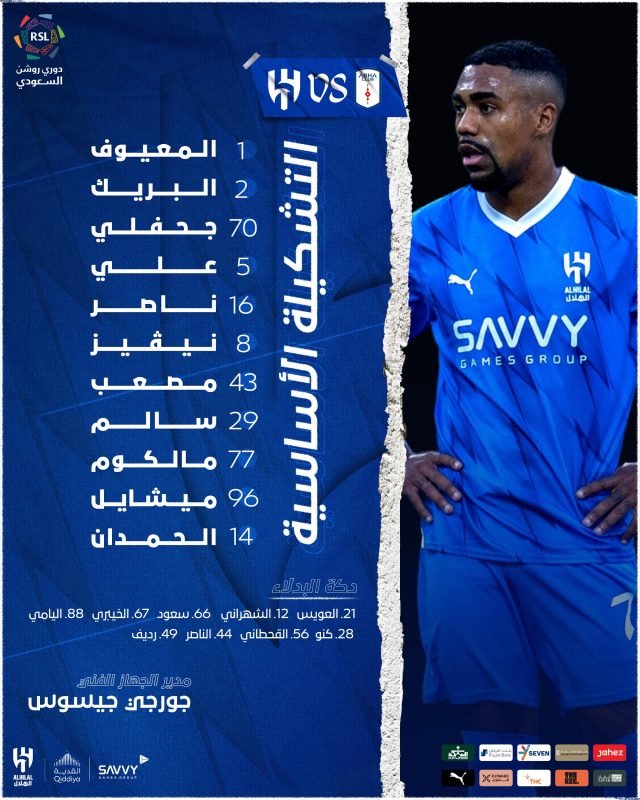 مباراة أبها ضد الهلال