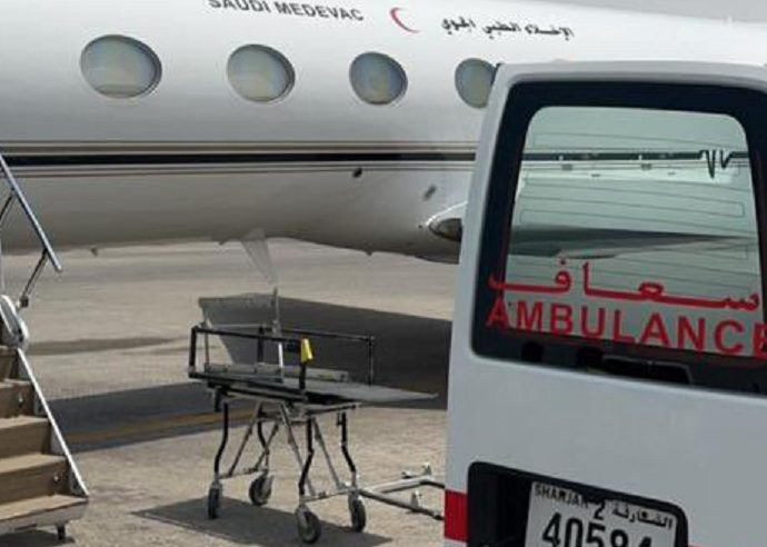 نقل مواطن بطائرة الإخلاء الطبي من دبي للسعودية