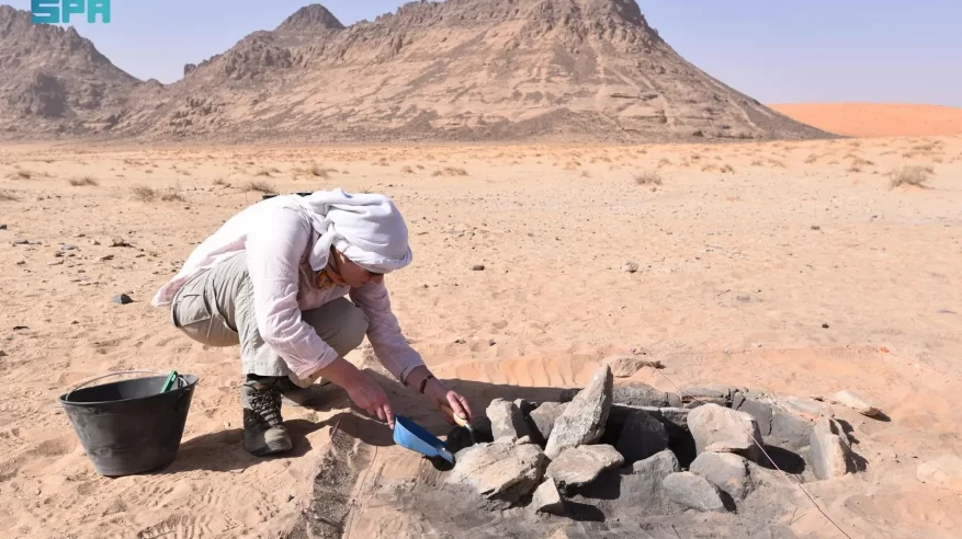 آثار استيطان بشري منذ عصر الهولوسين بجبل عراف في حائل