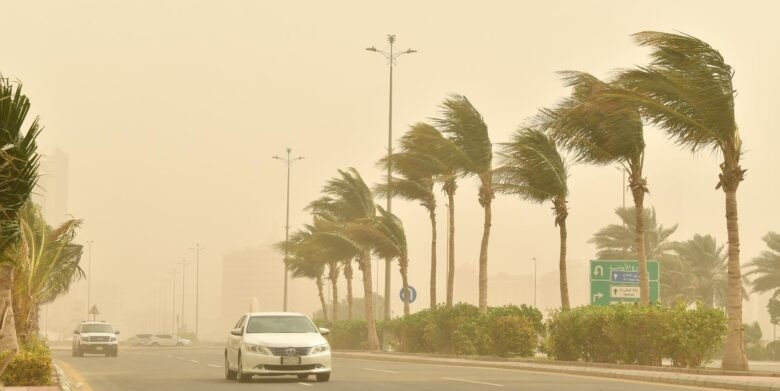 الأرصاد: رياح على منطقة الرياض تصل سرعتها 49 كم/ساعة