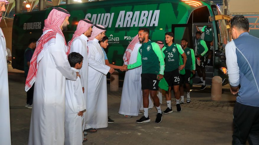 استقبال حافل لـ المنتخب السعودي في الأحساء