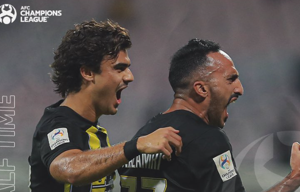 الاتحاد يتفوق بهدف صالح العمري ضد سباهان في الشوط الأول