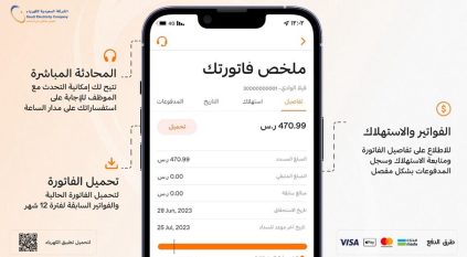 خطوات الاستعلام ودفع فاتورة الكهرباء