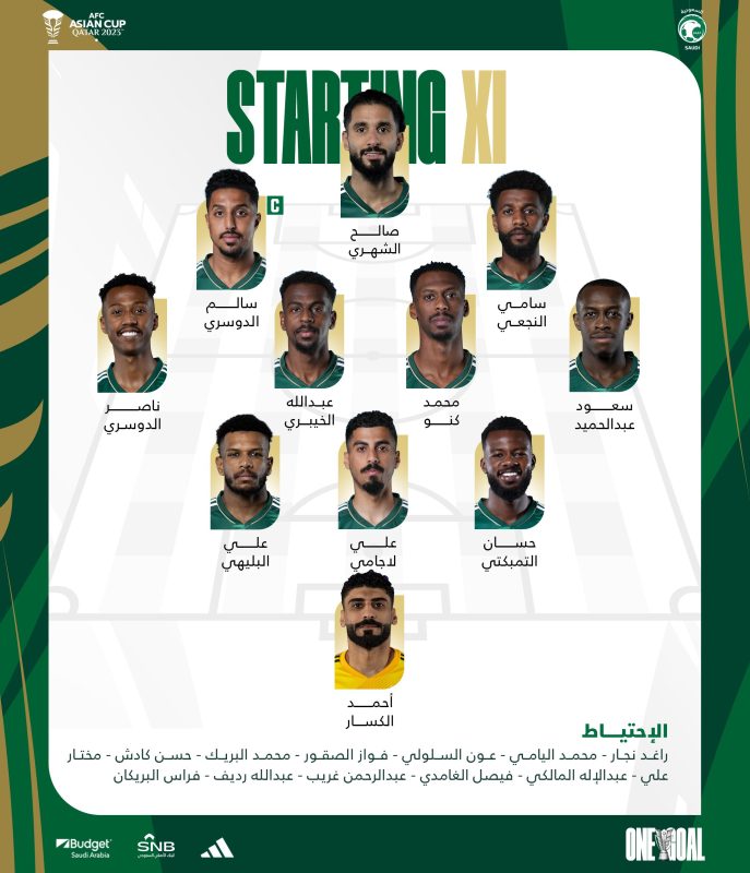 تشكيل المنتخب السعودي ضد عمان