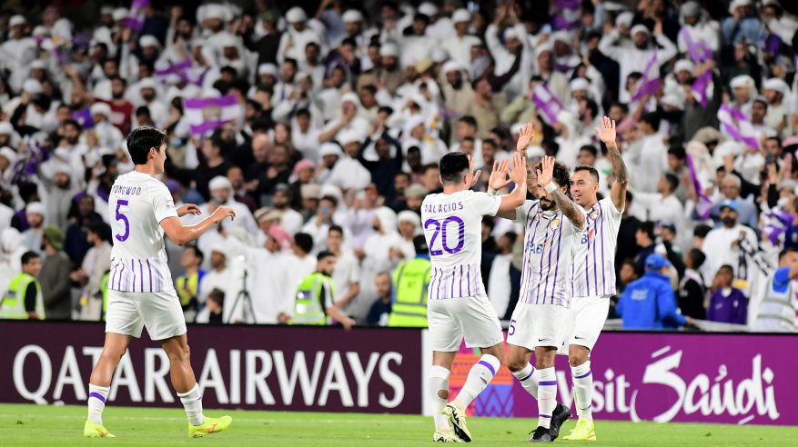 النصر يتأخر أمام العين بهدف في الشوط الأول