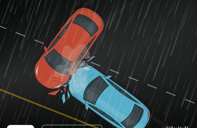 المرور : احذروا انزلاق المركبة خلال هطول الأمطار